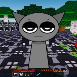 ⛏️ModdedCraft NETHERITE🖤 (GRAY SPRUNKI)