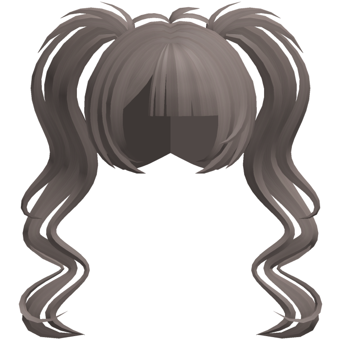 fluffy moe long swirly ponytails ash brown