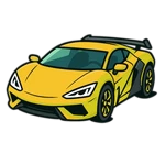 Yellow Super Car