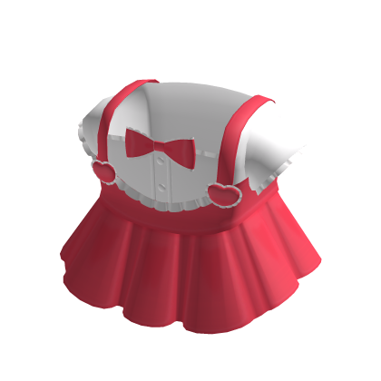 ♡ cute red valentines day ruffled heart dress thumbnail