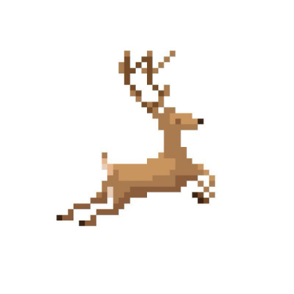 Deer pixel art Roblox decal