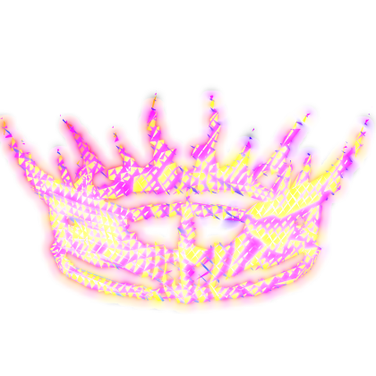 Animated Rainbow Crown (Glowing Emissive) Roblox item