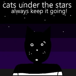 cats under the stars 💫 icon