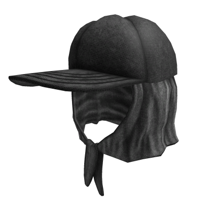 Light Grey y2k vintage grunge hooded hat Roblox item