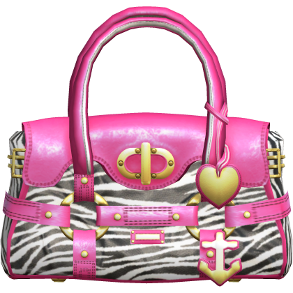 Zebra 2000s Designer Captain Bag Gyaru Pink