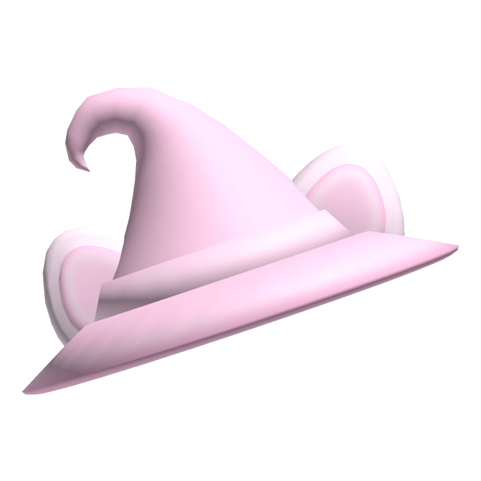 ୨୧: adorable pink kitty witch hat