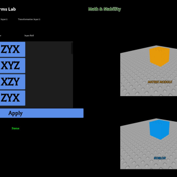 Test-Run the Matrix Library