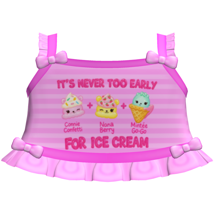 cute pink num noms icecream tweencore cutecore top