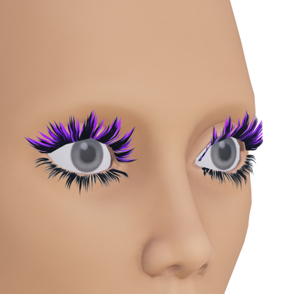 Purple Colored Wispy Manga Lashes