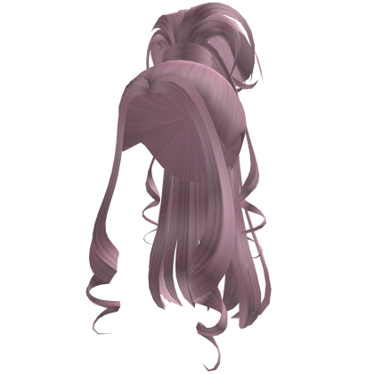 Pink Aesthetic Up Down Ponytail w Long Fringe Roblox item