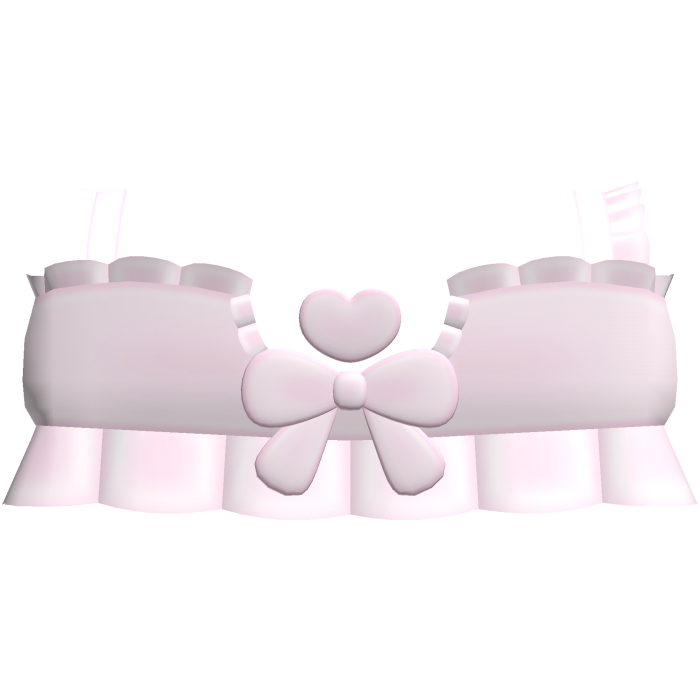 ♡ adorable pink floating heart ruffled top