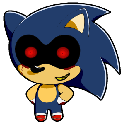 Sonic. E X E Chibi Roblox decal