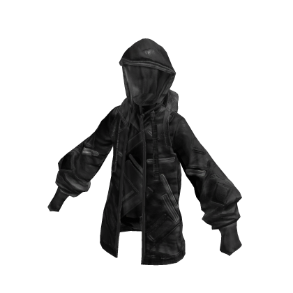 Sci-fi Hoodie | Black | Futuristic thumbnail