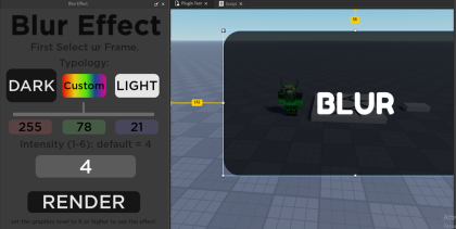Blur Effect | For GUI preview 2