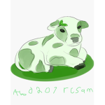 Cute minty cows
