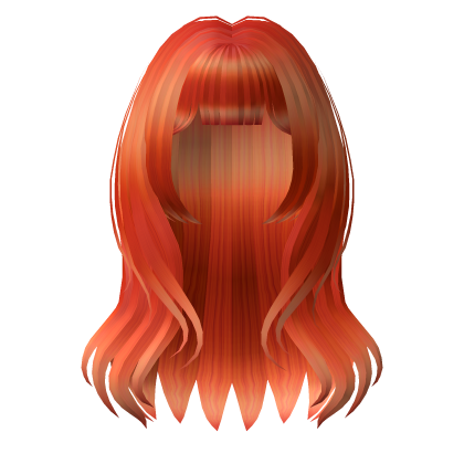 Stylish Orange Voluminous Hair