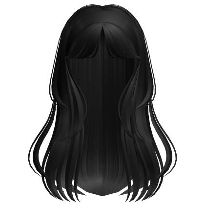 Dark Long Layered Hair with Bangs  Roblox item