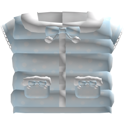 ♡ Cute Cozy Winter Puffer Vest in Blue Roblox item