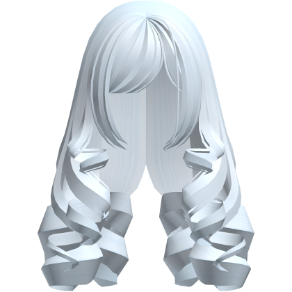 (remake) cute dolly long curls pastel blue Roblox item