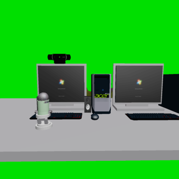 Pcs On Green sky