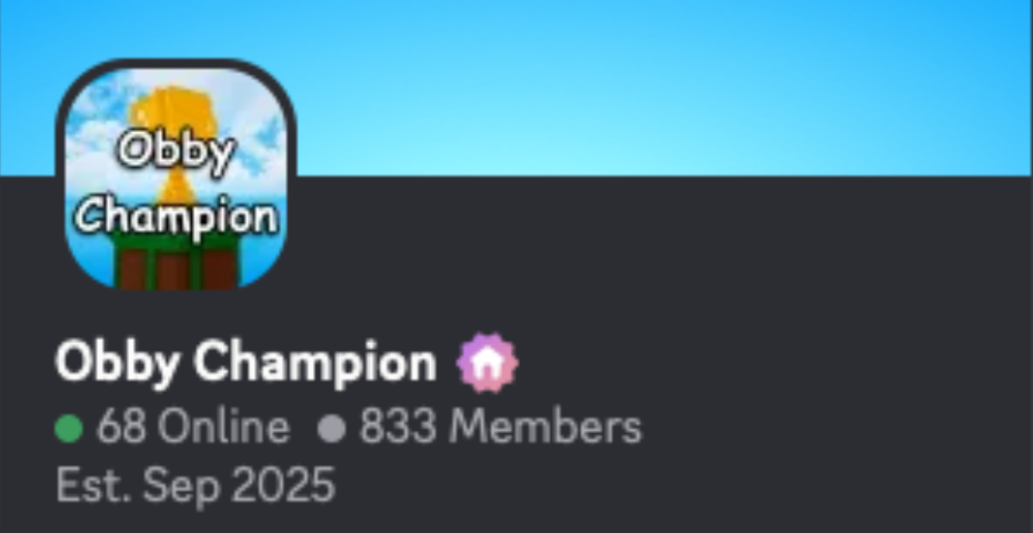 Obby Champion Roblox NoFilter