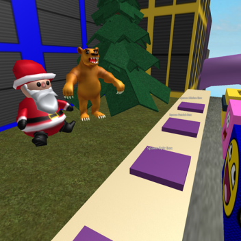 [BLOX] Ride a box to escape SANTA and his evil BEA