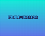 for all peple who r poor