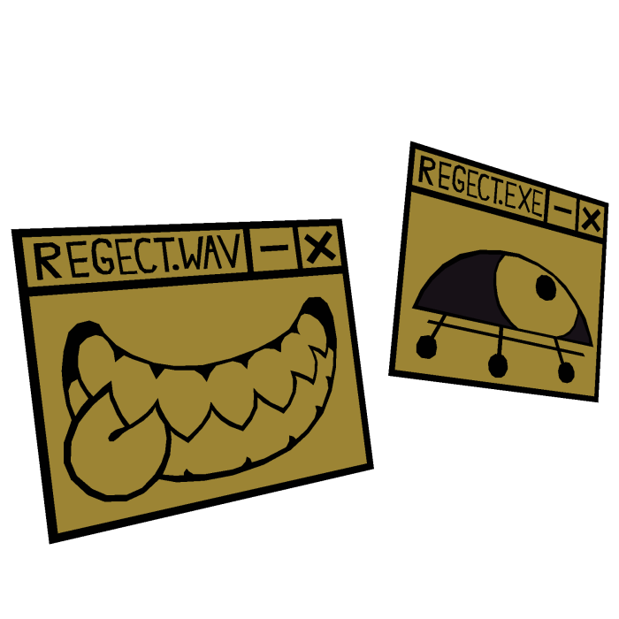 Canon yellow and black regect window popup face