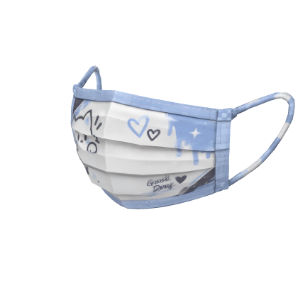 Pastel Blue Good Day Mask