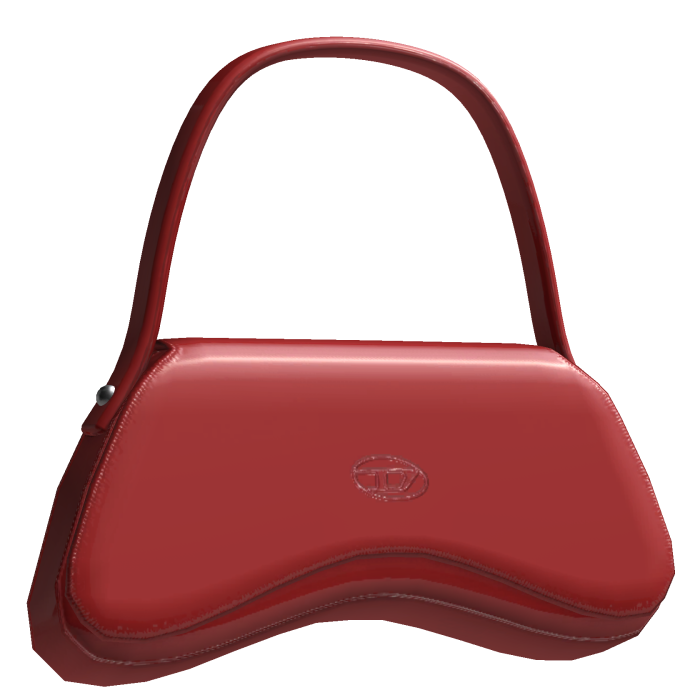diesel baddie purse bag red