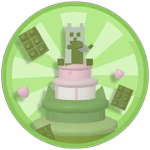 Strawberry Matcha Cake Cat Dropper