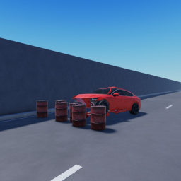 Softbody car crash highway