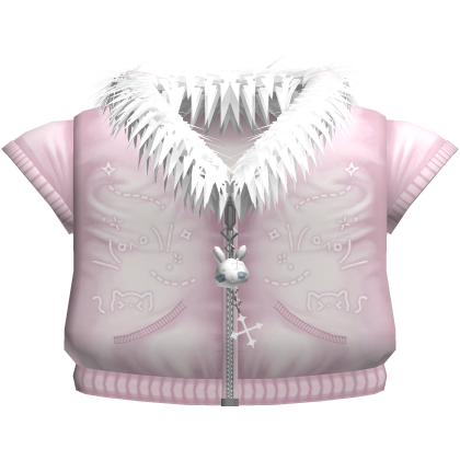 Pink Gothic Kawaii Emoticon Bunny Vest Roblox item