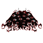 Eyes Leather Cape