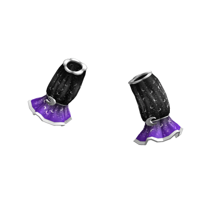 purple halloween ruffle arm warmers