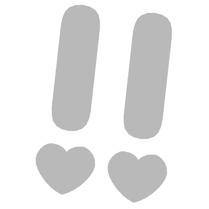 ♡ Cute Glowing Surprised Anime Sticker Grey Roblox item