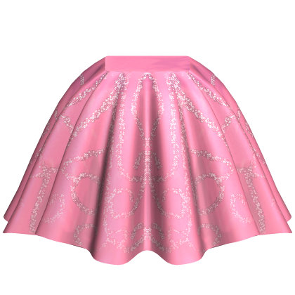 Light Pink Long Glitter Aurora Princess Gown Skirt