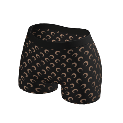 ☆ black/beige moon jersey shorts thumbnail