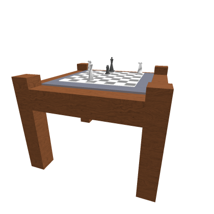 Genuine Glass/Wood Chess Table