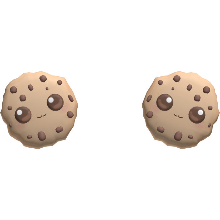 cookieswirlc kawaii chocolate chip cookie ears