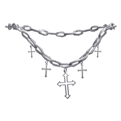 Chrome Cross Necklace