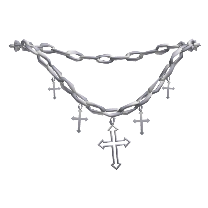 Chrome Cross Necklace