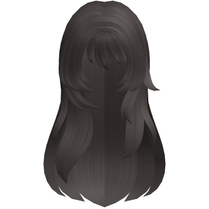 dark ash long wispy moe anme hair