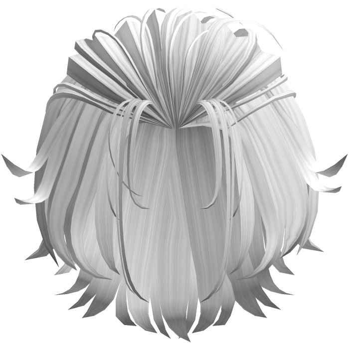 Swept Back Layered Hair - White