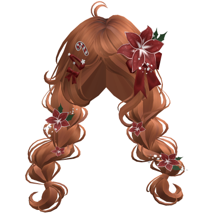 ♡ Christmas Preppy Flower Braids (Ginger)