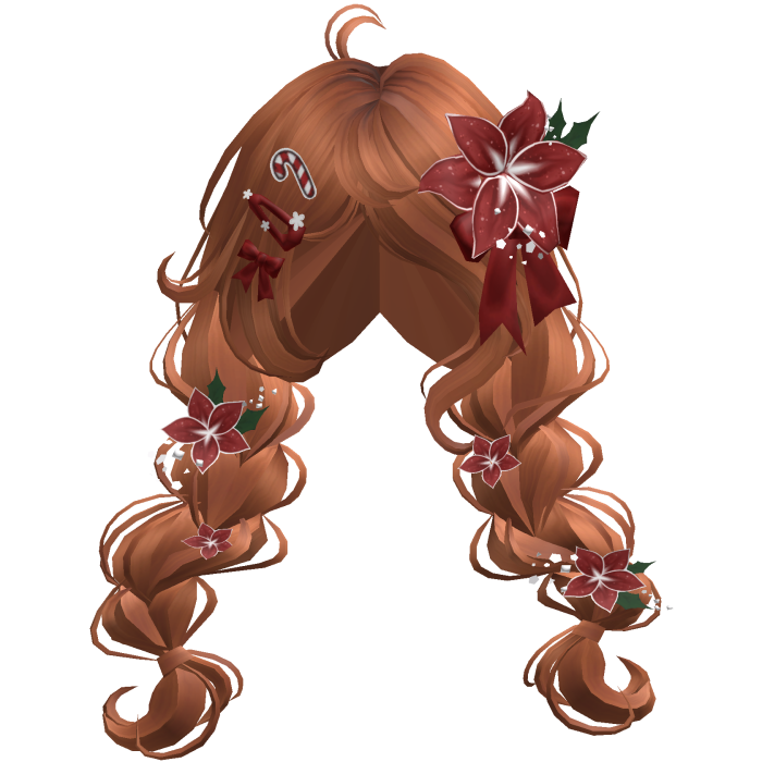 ♡ Christmas Preppy Flower Braids (Ginger)