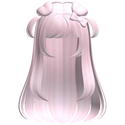 ♪ 〜Simple Pink Long Anime Puppy Girl Hair Roblox item