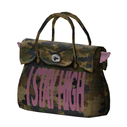 high camo light pink bag