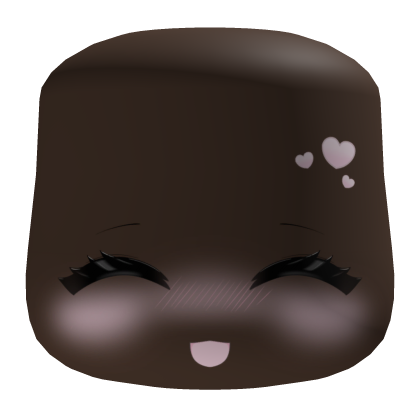 cute kawaii happy blushing face with hearts Roblox item