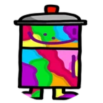 Spray Paint Fridge